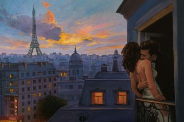 Pictura pe numere – Cu aroma de Paris, 40x60cm