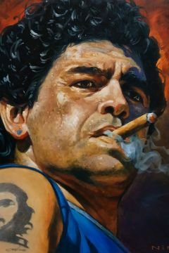 Pictura pe numere – Maradona, 40x60cm