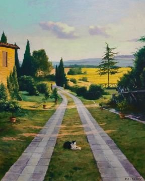 Pictura pe numere – Peisaj din Toscana, 40x50cm