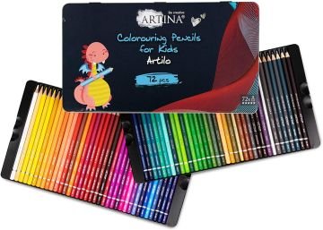 Set creioane colorate pentru copii  Artina Kids 72 culori