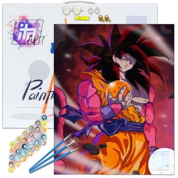 Pictura pe numere – Goku, 40x50cm