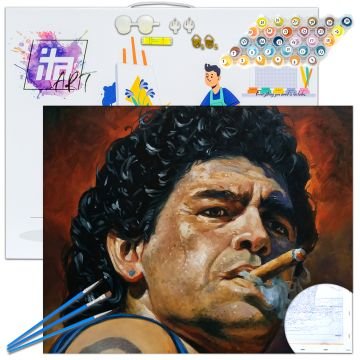Pictura pe numere – Maradona, 40x50cm