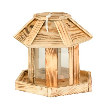 Hranitoare hexagonala pentru pasari 25x25x26cm