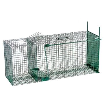 Capana pentru vulpi cu momeala vie 116x36x47cm