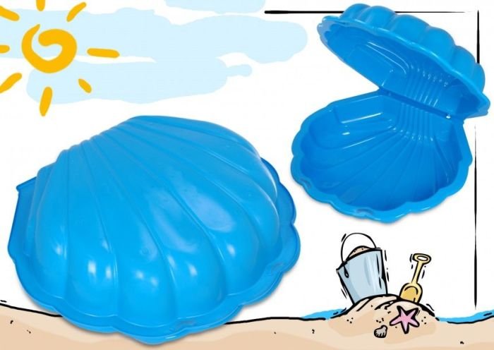 Scoica albastra ideala pentru joaca cu nisip