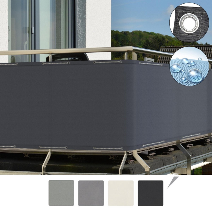 Panou de balcon impermeabil SOL ROYAL – 90x300cm -   Gri inchis