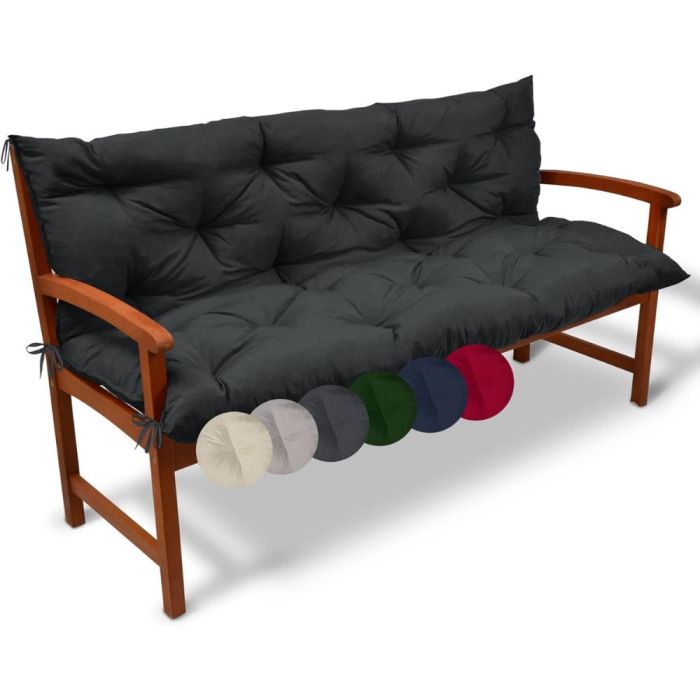 Pernă de bancă Flair cu spătar 180x50x8cm - Diverse culori