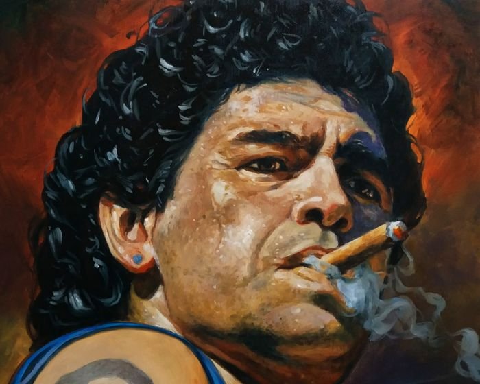 Pictura pe numere – Maradona, 40x50cm