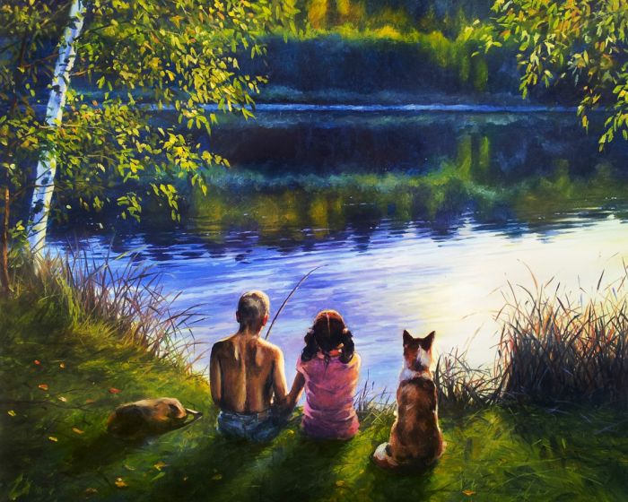 Pictura pe numere – Prieteni 2, 40x50cm