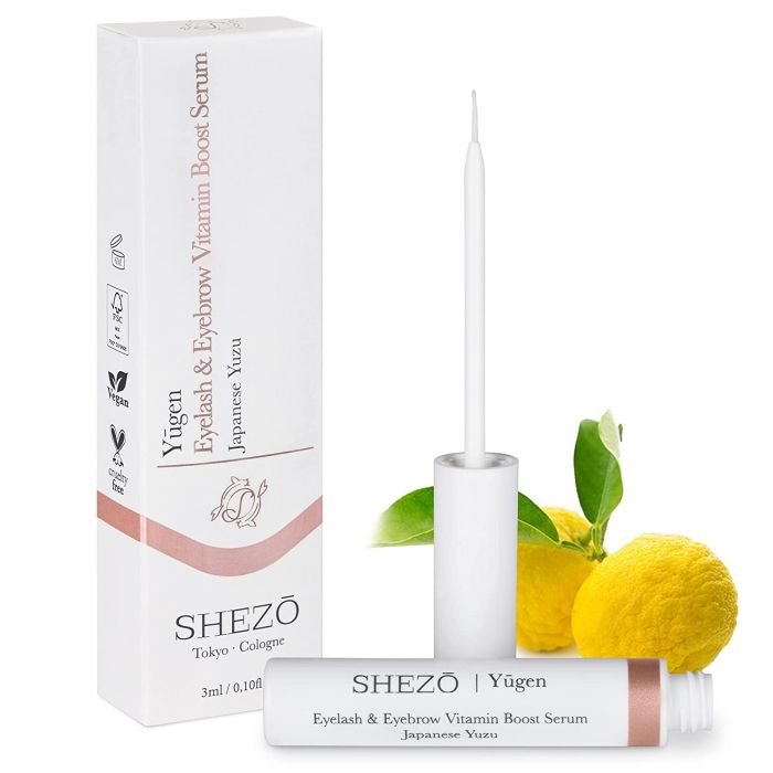 Ser natural pentru gene SHEZO 3ml, cu vitamina C, extract de yuzu si acid hialuronic