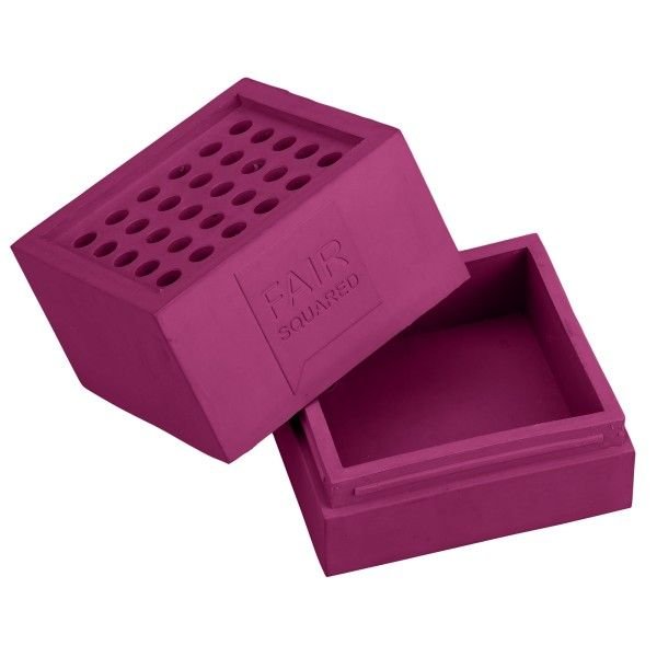 Кутия за сапун от каучук Fair Squared Лилав