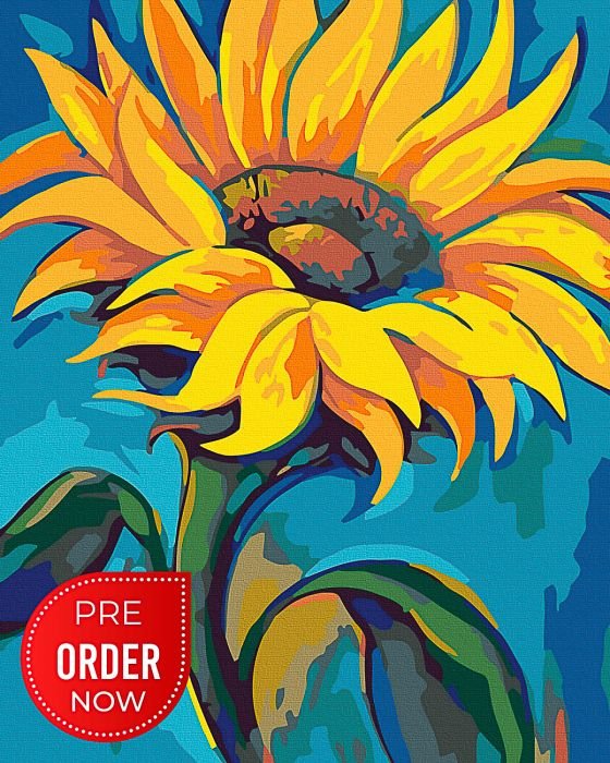 Pictura pe numere – Floarea soarelui, 40x50cm