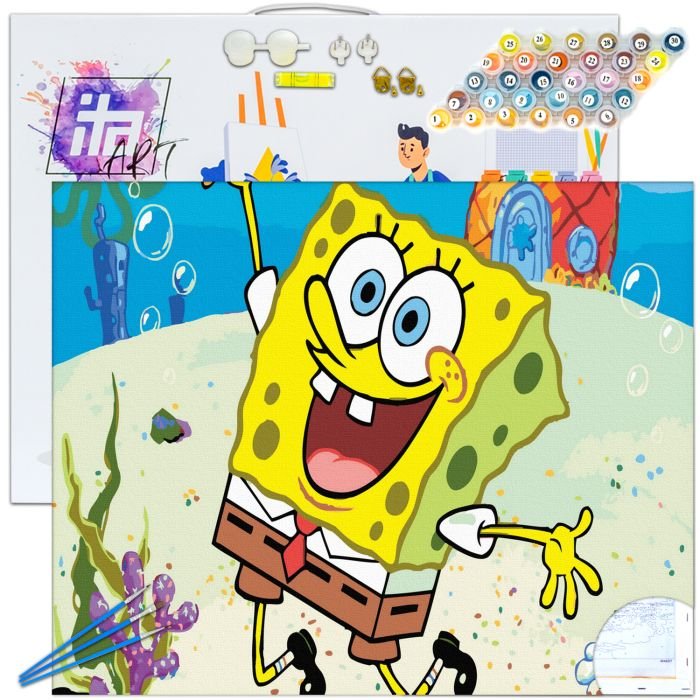 Pictura pe numere – SpongeBob, 40x50cm