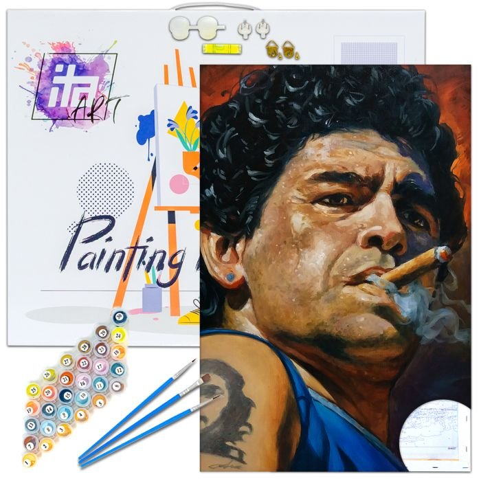Pictura pe numere – Maradona, 40x60cm