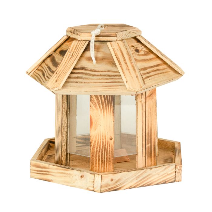 Hranitoare hexagonala pentru pasari 25x25x26cm
