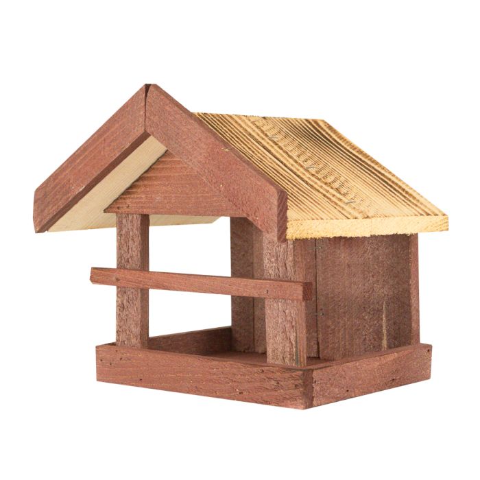 Hranitoare simpla cu acoperis din lemn 24x28,5x19,5cm