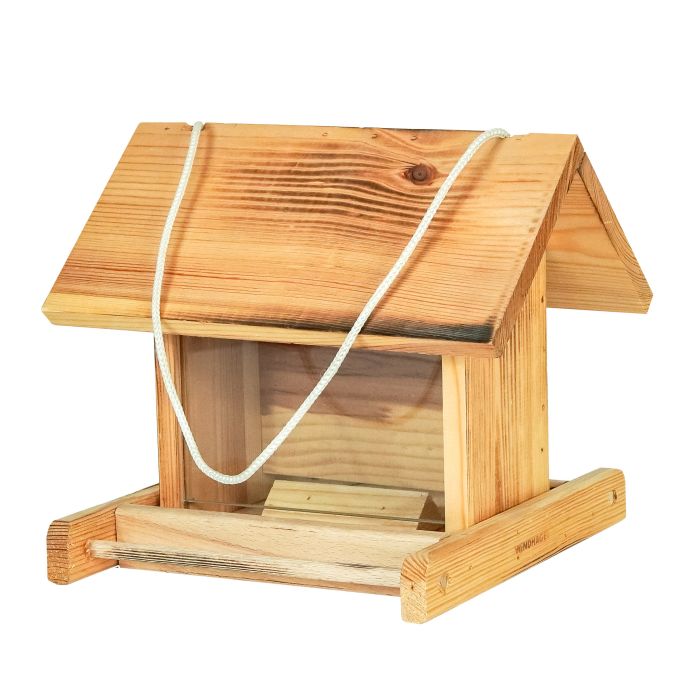 Hranitoare cu geam pentru pasair 24x22x21cm