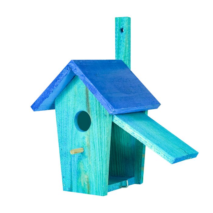 Casuta pentru pasari cu deschidere laterala 16x17x30cm